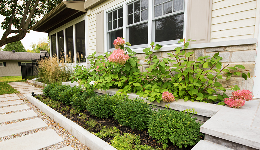 residential flower bed