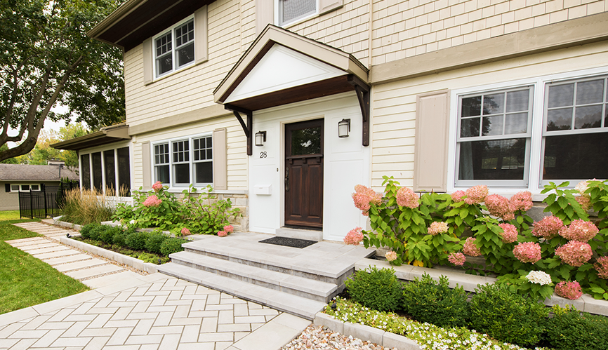 residential exterior landscape