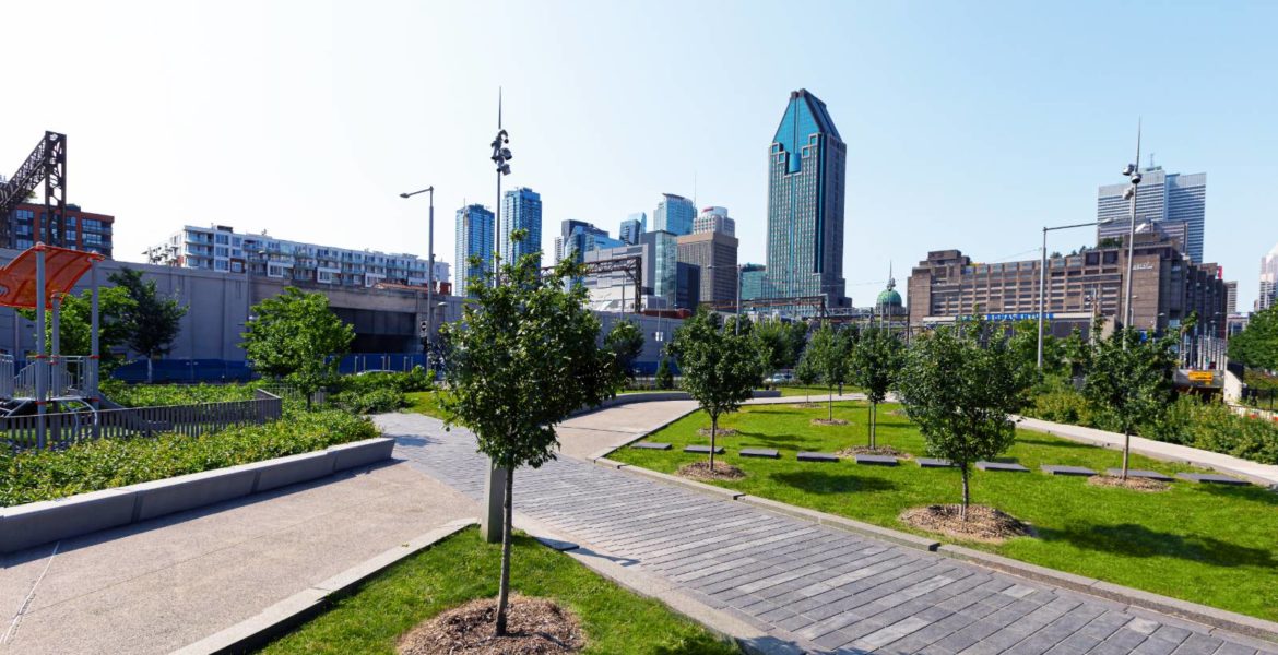 Landscaping Montreal Bonaventure Park