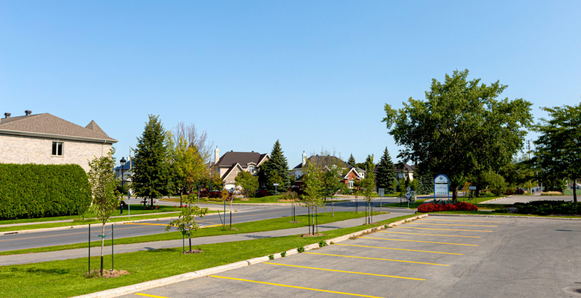 landscaping parking lot