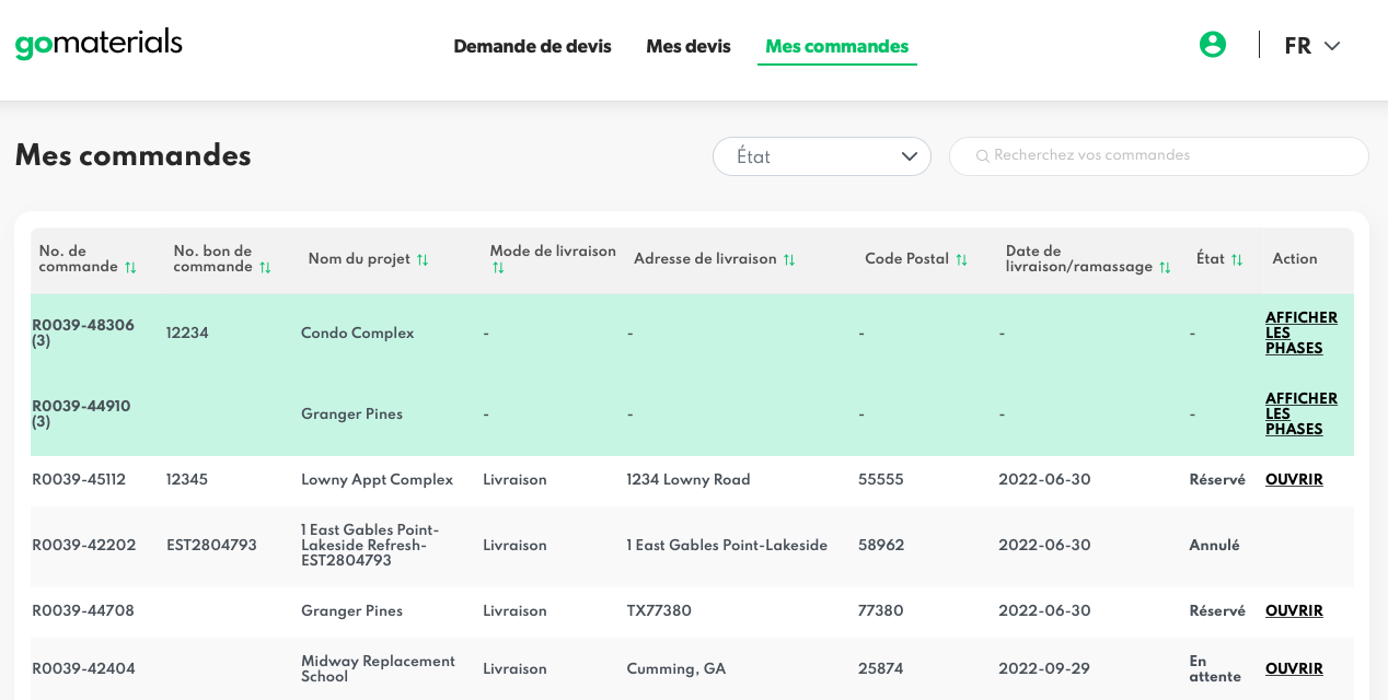 plateforme GoMaterials