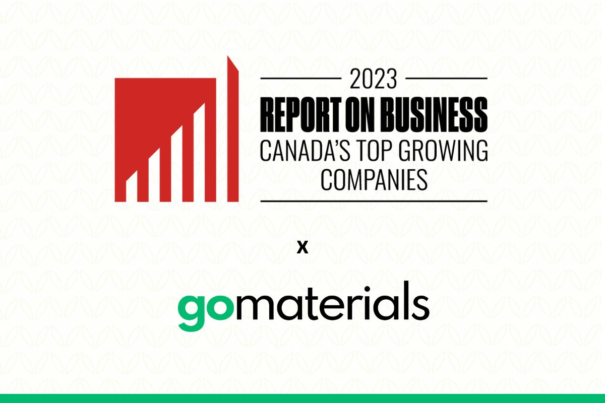 GoMaterials figure à la 162e place du cinquième classement annuel du palmarès Canada’s Top Growing Companies de The Globe and Mail